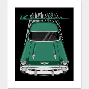 Chevrolet Bel Air 1957 - sherwood green Posters and Art